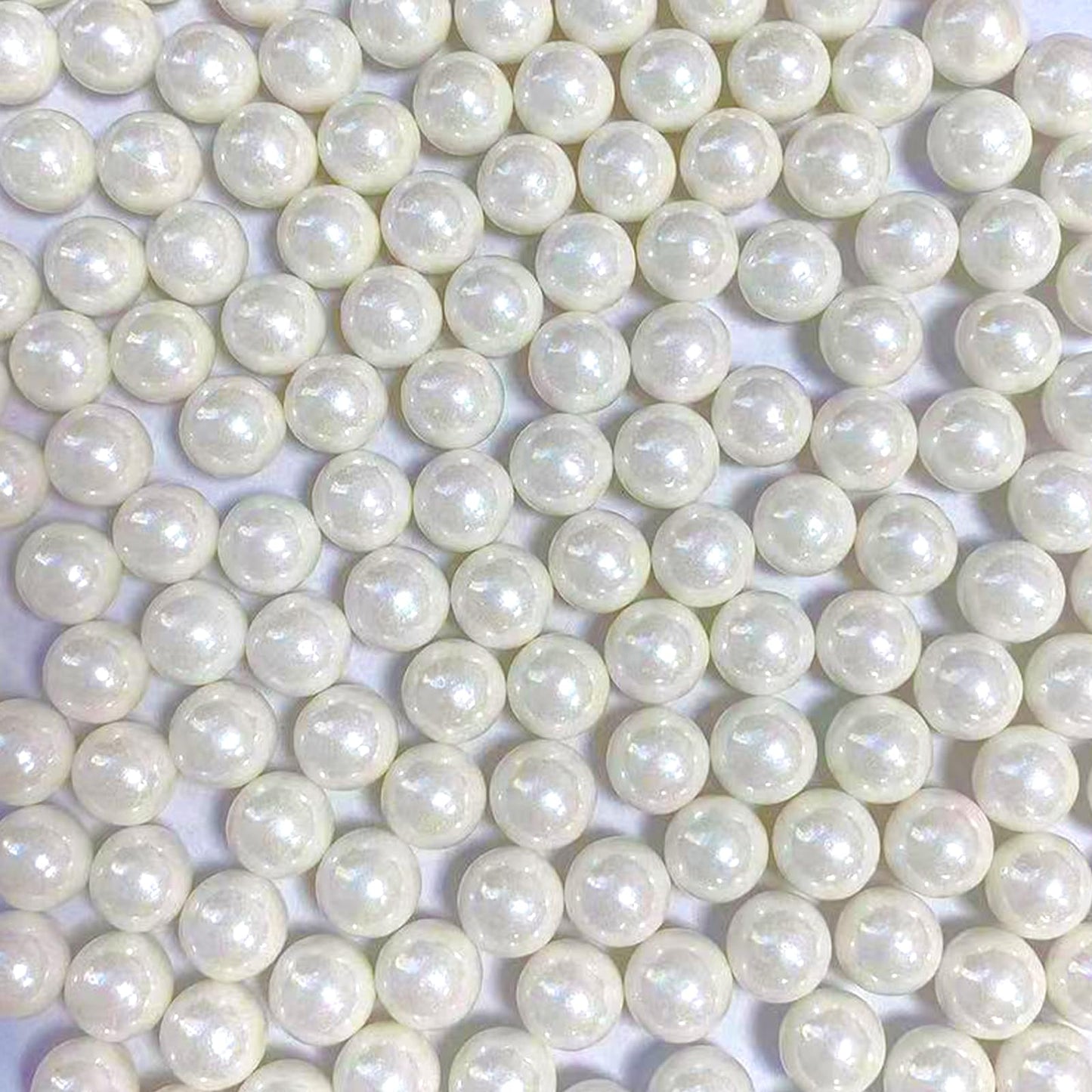 Sentovac 10Mm White Pearl Sprinkles Large Edible Cake Decorating Sugar Candy Cookie Cake Cupcake Topper Ice Cream Baking Decorat