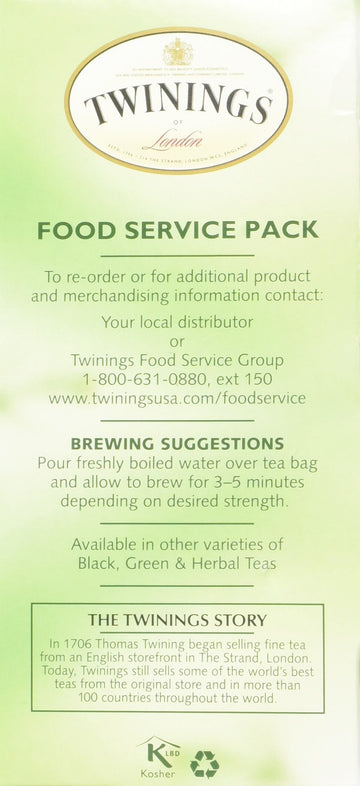 Twinings Pure Peppermint Tea Bags, 25 Count, Paper, Pack of 1