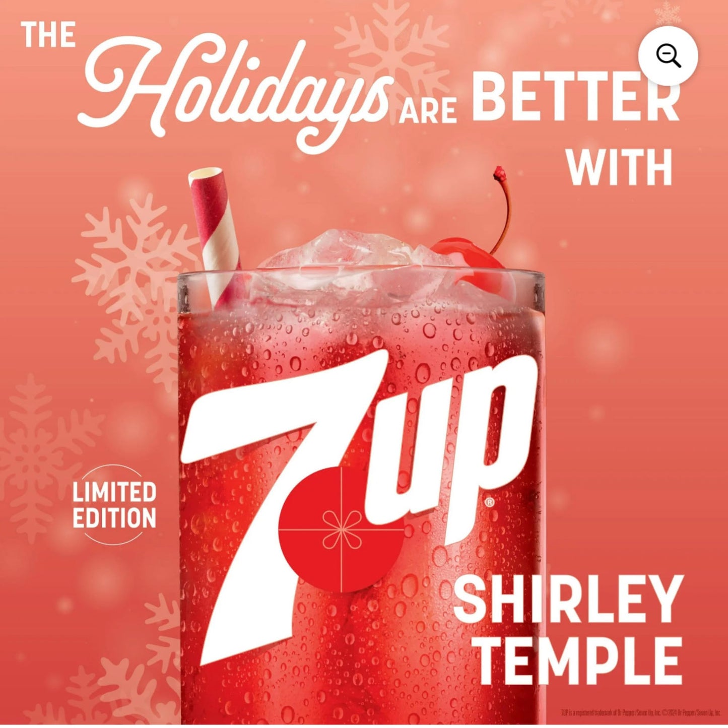 7UP Zero Sugar Shirley Temple Soda, Pomegranate and Cherry Flavor, 12 Pack of 12 Fl Oz Cans