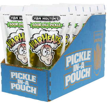 Van Holtens Pickles - Jumbo Warheads Pickle-In-A-Pouch - 12 Pack