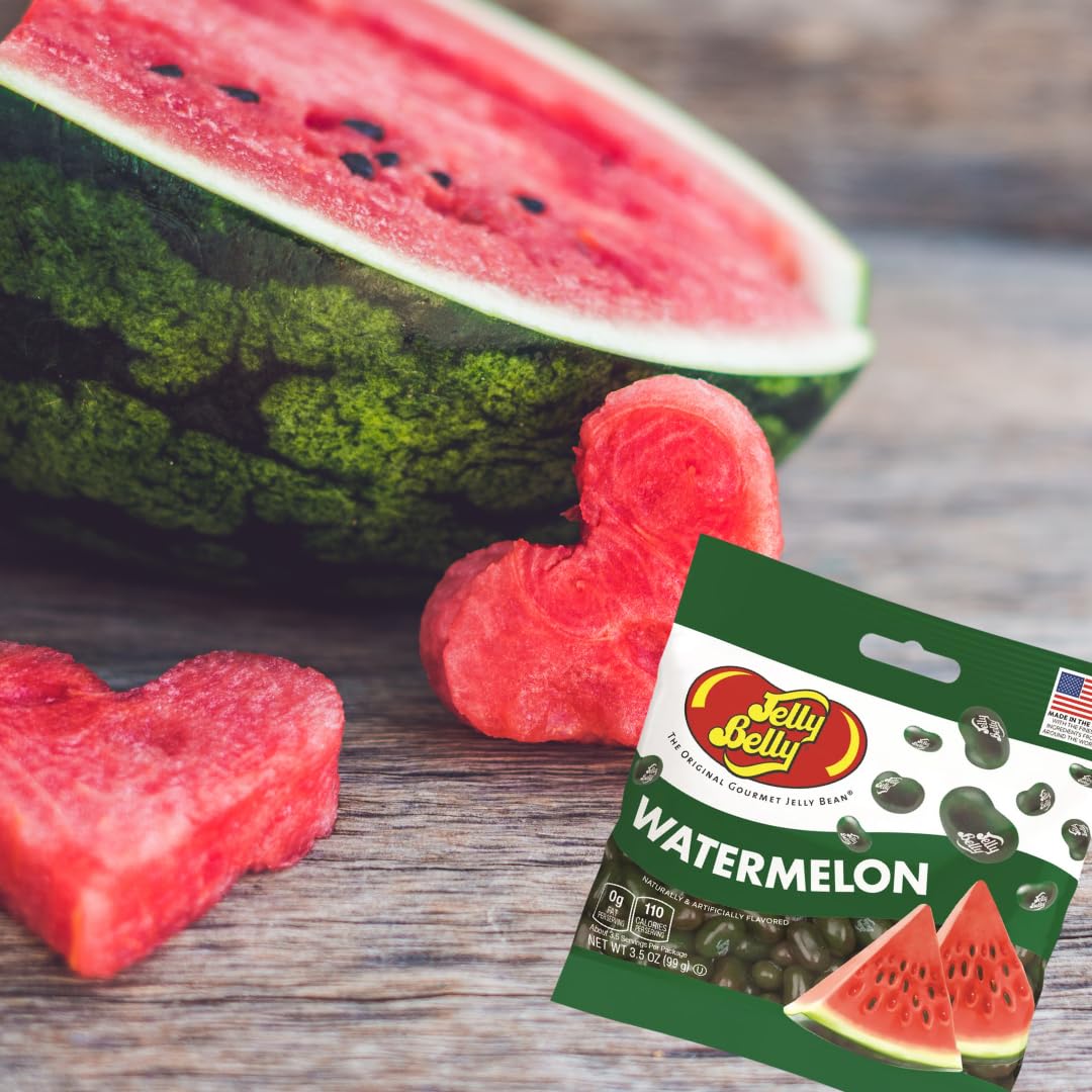 Jelly Belly Gourmet Jelly Bean, Watermelon, 3.5 Oz. Bag