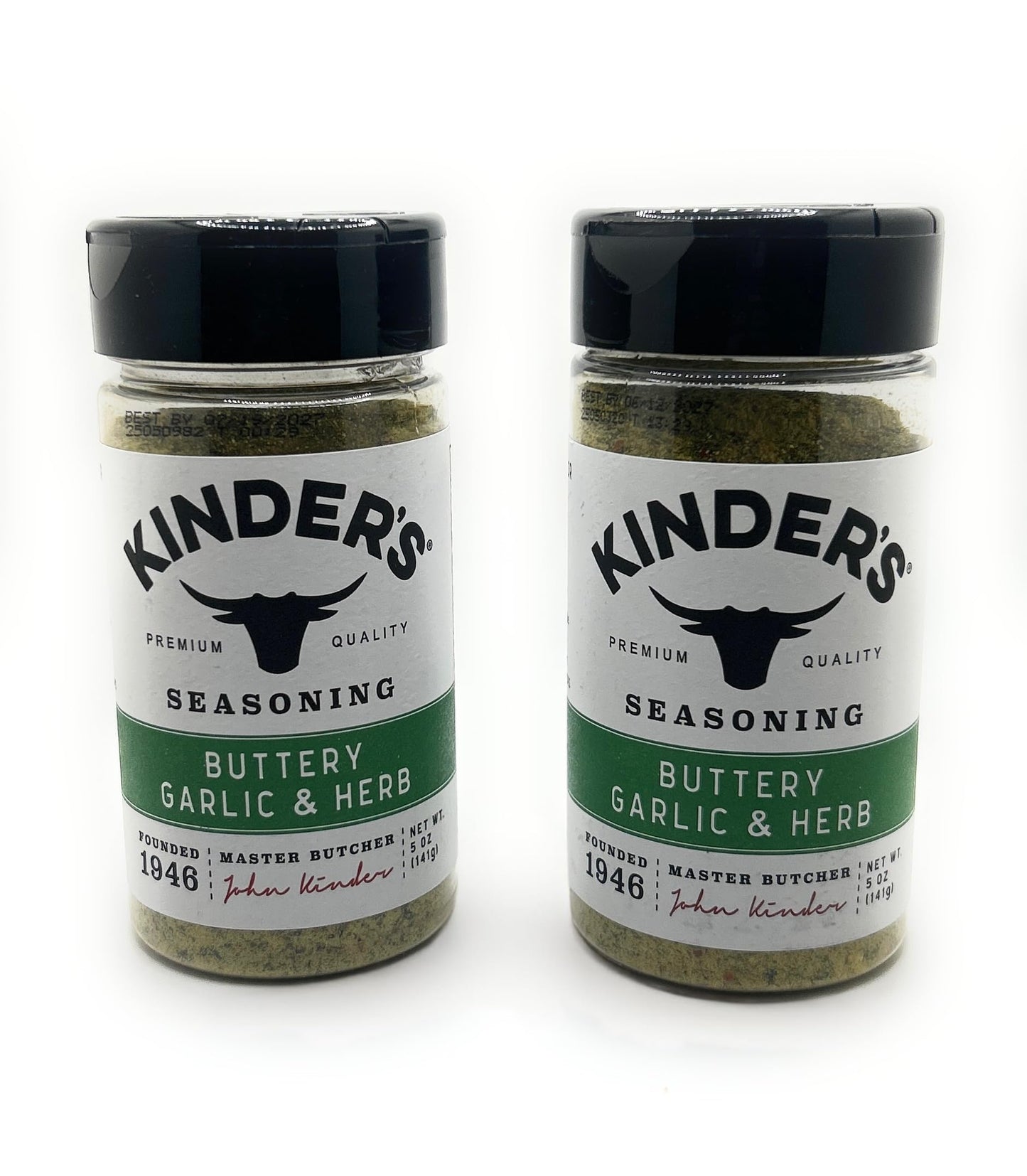 Kinders Seasonings & Rubs - 2 bottles (Buttery Garlic & Herb 2oz)