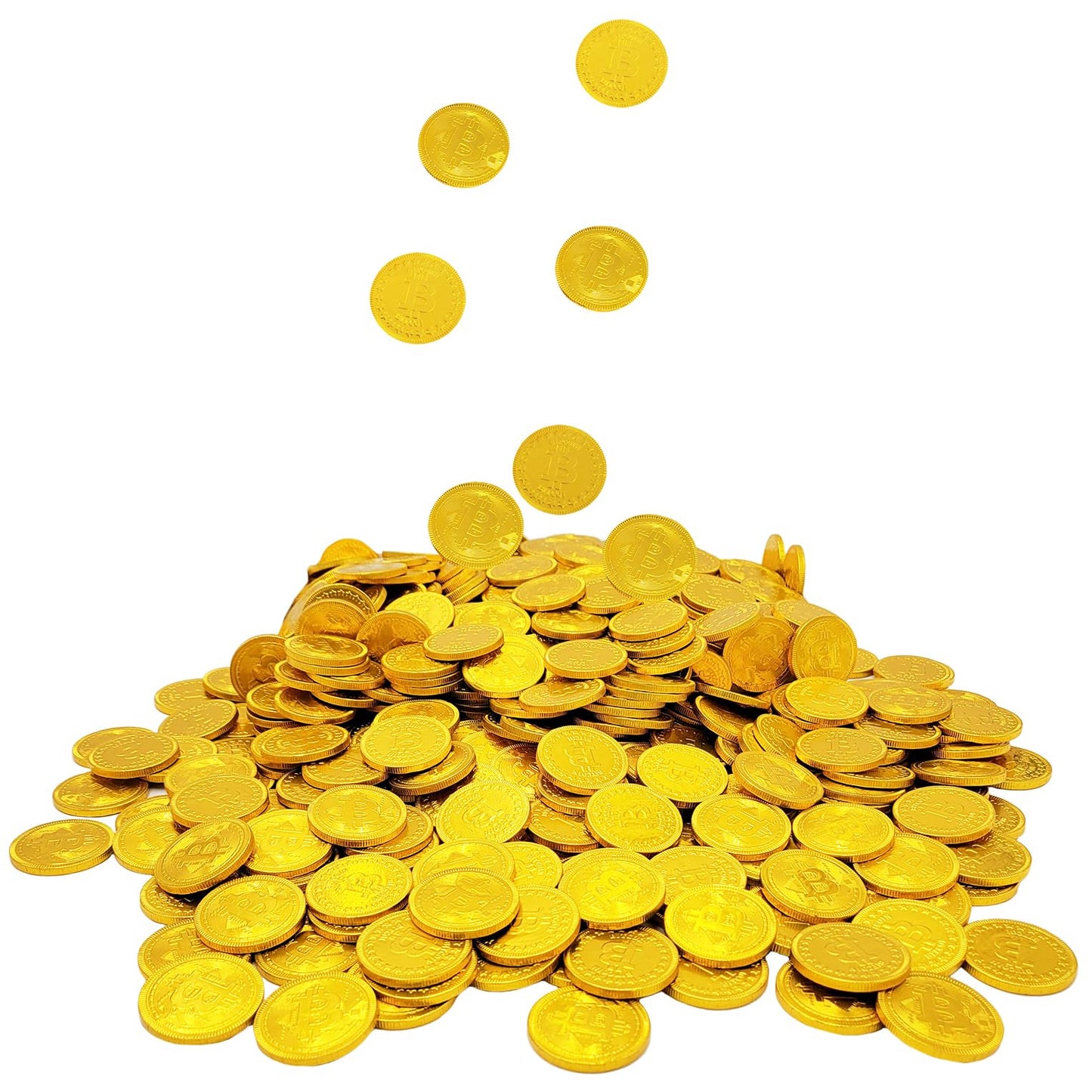 Fruidles Crypto Chocolate Coins, Premium Belgian Chocolate, Gluten-Free, Non-GMO, Kosher, 100-Pack