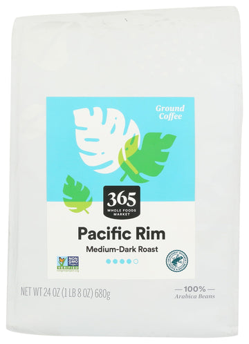 365 By Whole Foods Market, Coffee Vienna Roast Pacific Rim Ground Organic, 24 Ounce