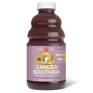 The Ginger People Elderberry Gingerade, Premium Quality Juice, 32 Fl Oz, Pack of 1