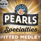 PEARLS Pitted Greek Medley Olives, Pack of 6, 6.3 oz Jars