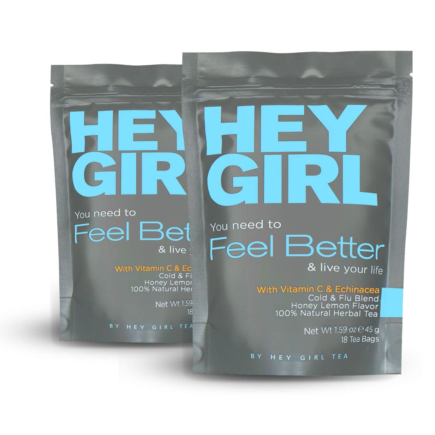 Herbal Lemon Flavor Blendger Tea For Cold  Cough  Sore Throat Coat  Immune Support - Get Well Gifts For Women - Elderberry  Echinacea  Flavor Blendseng  Lemongrass  Goldenseal - Sick Care Package Gifts For Tea Lovers