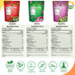 Terraland Vegetable Snack Variety Bundle - Garlic, Jalapeo, Beet, Snap Pea, Onion, & Okra - Pack Of 6