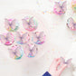 Gyufise 48Pcs Edible Butterfly Cake Decorations - Wafer Paper Butterflies & Cupcake Toppers - Purple