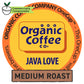 The Organic Coffee Co. Compostable Coffee Pods - Java Love (12 Ct) K Cup Compatible Including Keurig 2.0, Medium Roast, Usda Org