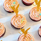 Jevenis 32Pcs Gold Glitter Fairy Cupcake Toppers Angel Cake Topper Ballet Cupcake Topper For Birthday Bridal Shower Baby Shower