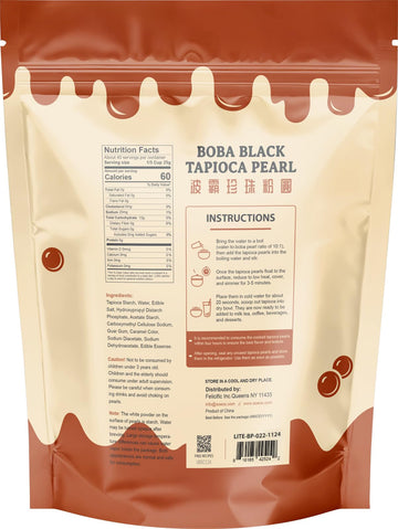 Soeos Tapioca Pearls 2.2 lb (998g)  Boba Pearls for Bubble Tea  Beverages  Sweets  Ice Cream  Shakes  Desserts & Smoothies Topping - Ready in 5 Minutes