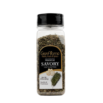 GranAroma Savory Herb, Gourmet Spice for Mediterranean Dishes, Soups, and Salads (2.99 Ounce)