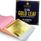 BARNABAS BLATTGOLD Edible Gold Leaf Sheets, 24K Transfer Leaf, 3.1 inch, 10 Sheets
