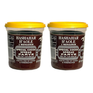 Hashahar Haole Chocolate Spread | Parve (Non Dairy) Kosher, 16-Ounce 2 pack