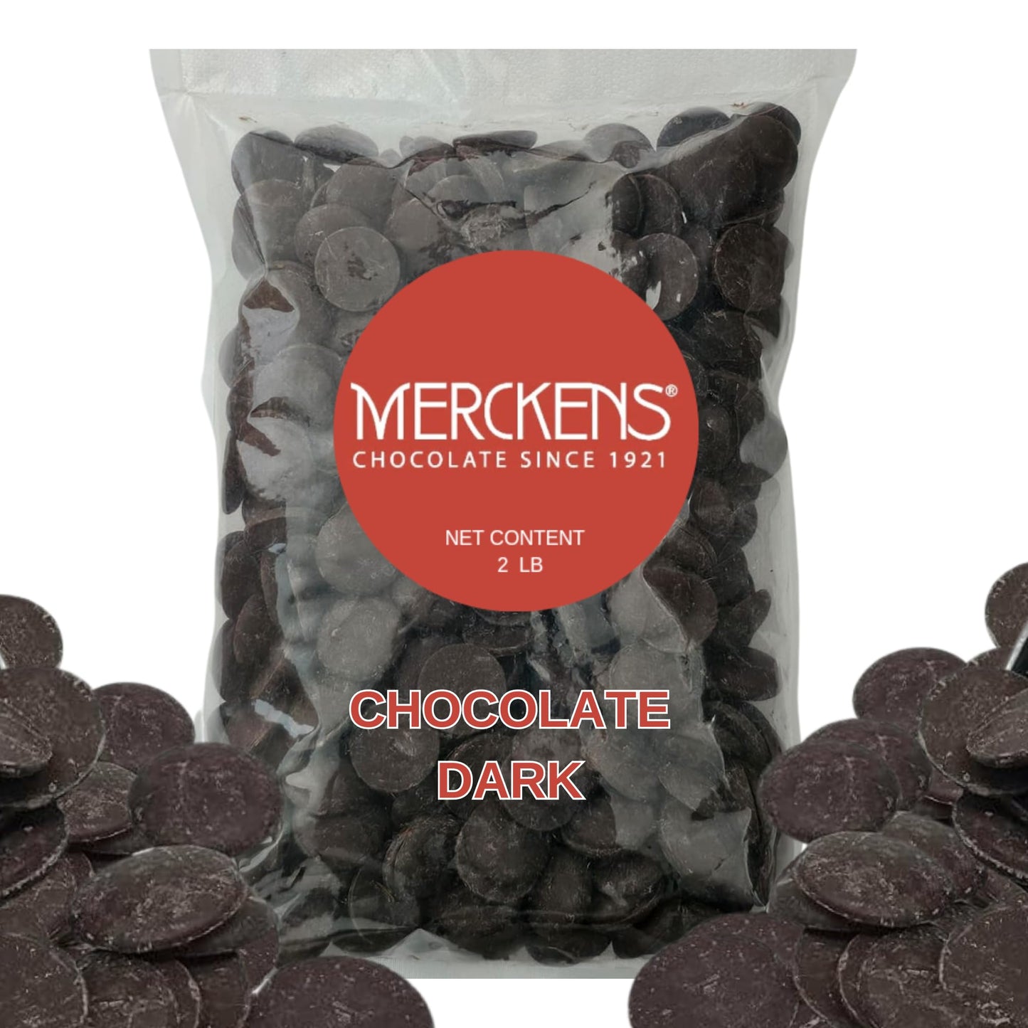 Dark Chocolate Melting Wafers 2LB - Smooth and Creamy, Perfect for Dipping, Baking, Candy Making, and Decorating Desserts - Idea