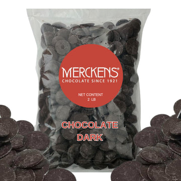 Dark Chocolate Melting Wafers 2LB - Smooth and Creamy, Perfect for Dipping, Baking, Candy Making, and Decorating Desserts - Idea