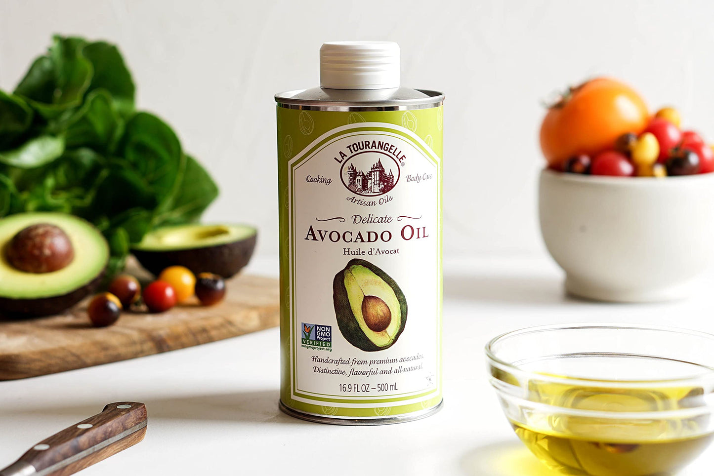La Tourangelle, Avocado Oil, All-Natural Handcrafted from Premium Avocados, Great for Cooking, as Butter Substitute, and for Ski
