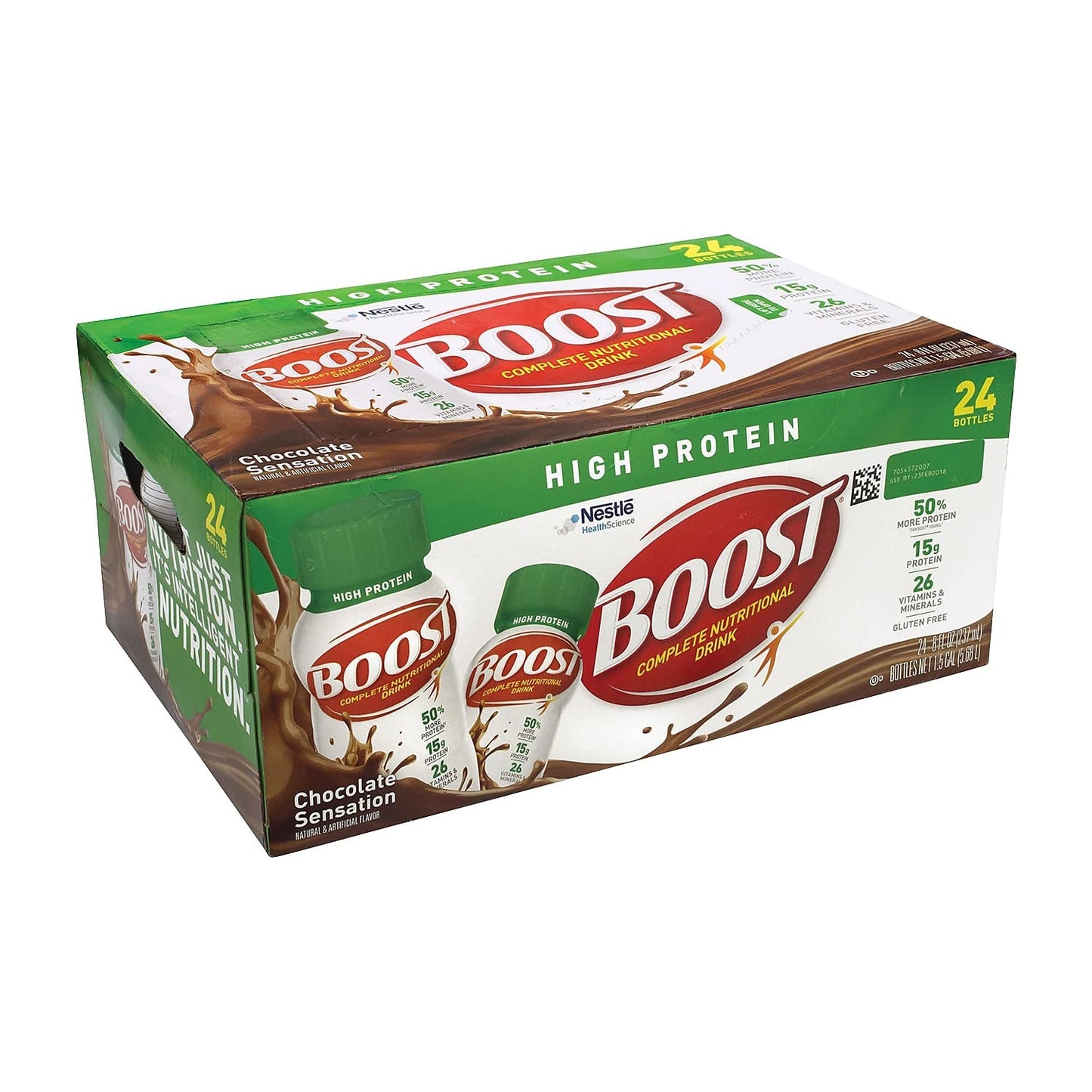 Boost Chocolate High Protein Drink, 8 Oz (Case Contains: 24 Bottles)