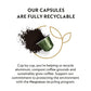 Nespresso compact pieces OriginalLine Dark Roast Coffee Pods, 50 Count, Black/Green