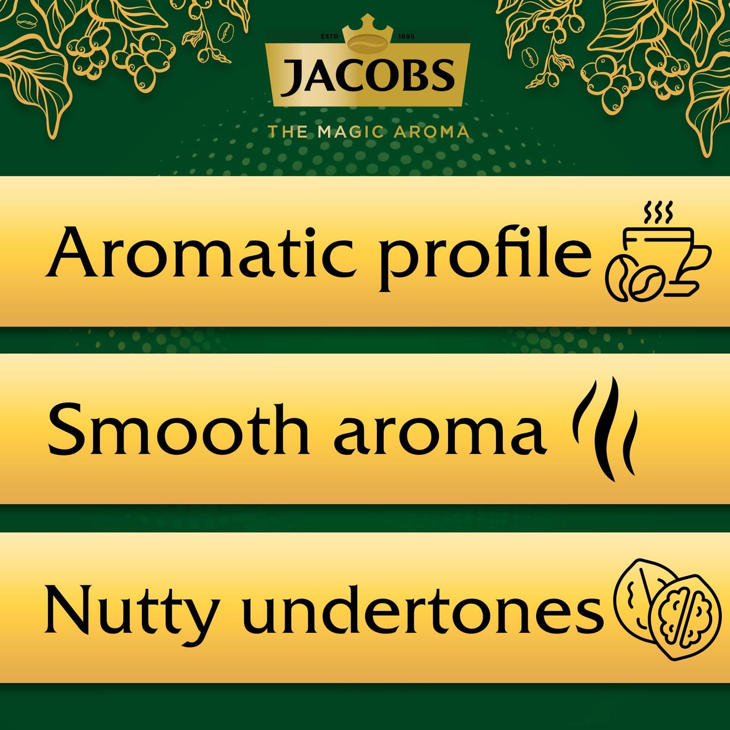 Jacobs Kronung Ground Coffee 500 Gram, 1.76 Ounce (Pack Of 6)
