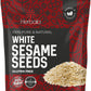 Sesame Seeds Bulk 2lbs - White Raw Sesame Seeds for Baking - Unhulled Sesame Seeds Bulk - Keto Friendly - Non GMO Seeds - Gluten