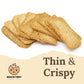 SNACKTERY Multigrain Melba Toast  ers - All Natural, Thin & Crispy, 7 Oz, Pack of 2