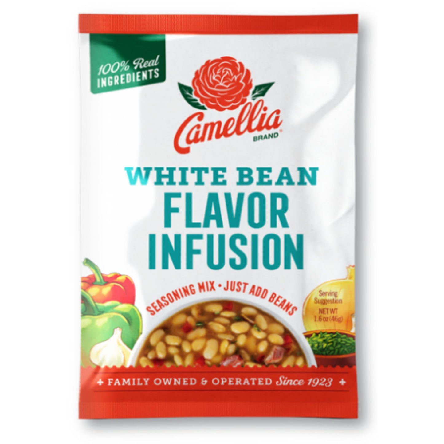 Camellia Brand White Bean Flavor Infusion Seasoning, 1.8oz Packet (Pack of 12)