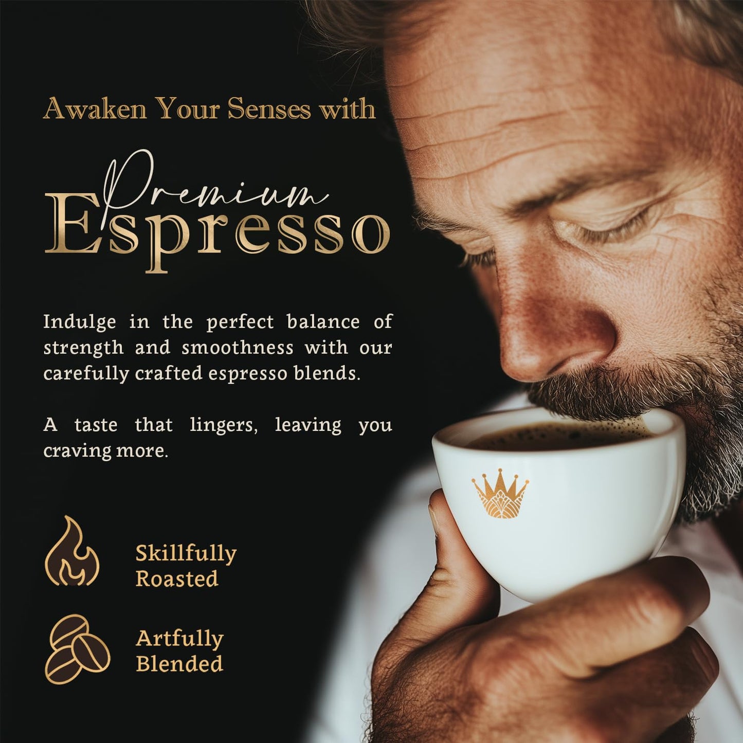 COFFEA FLAVOR Whole Bean Coffee, Medium Roast, USDA Organic, Fair Trade, 16 oz