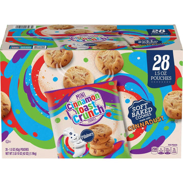 General Mills Pillsbury Soft Baked Cinnamon Toast Crunch Mini Cookies, 1.5 Ounce (28 Pack)