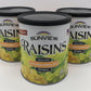 Jumbo Golden Seedless Raisins 3 15 Oz. Canisters
