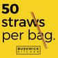 Bees Knees Meyer Lemon Honey Sticks, 50 Sticks, 1Tsp Each, Wildflower Honey Straws Infused With A Bright Citrus Squeeze, Foodie