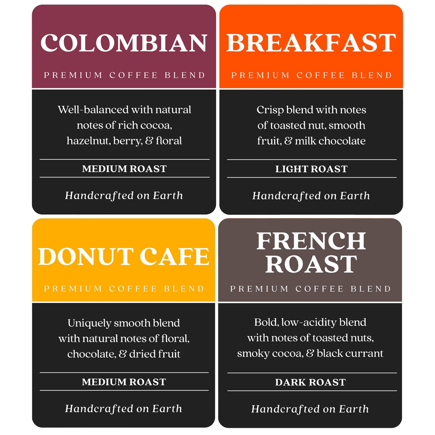 Copper Moon Coffee Pods for Keurig, Variety Pack, Light Medium & Dark Roast, 80 Count, Model 292211