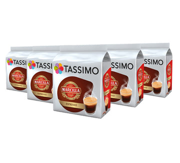 Tassimo Marcilla Espresso Coffeepods - 5 Packs (80 Drinks)
