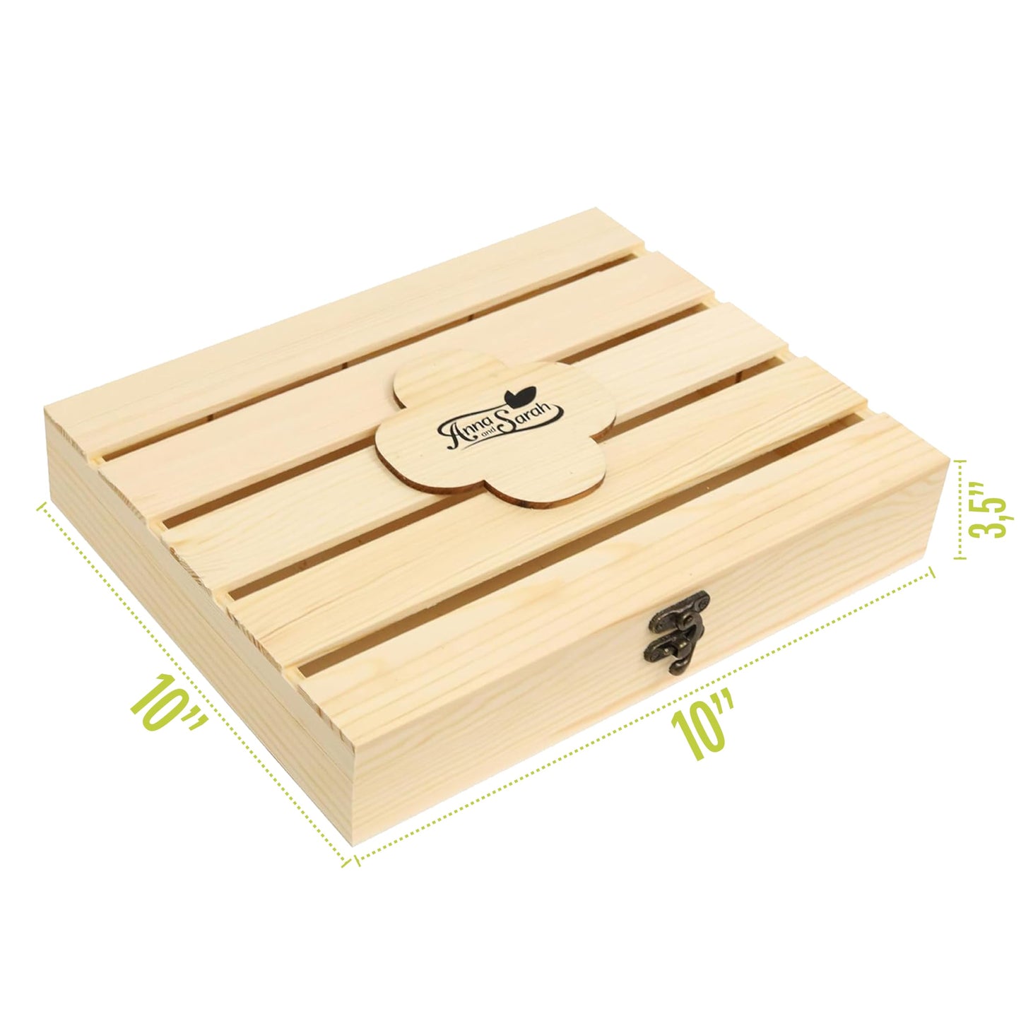 Anna And Sarah Gourmet Dried Fruit In Wooden 6 Compartments Gift Box Includes Strip Mango-Fancy Dates-Pear-Peach- Apricot-Dried Apricot Kosher-Halal For Christmas-Holiday For Mom-Dad-Boy-Girl Everyone