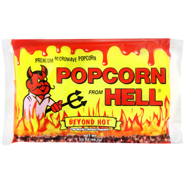 ASS KICKIN Popcorn from Hell - 6 Bags Ultimate Spicy Garlic Gourmet Snack