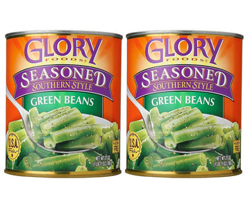 Glory Foods Seasoned Southern Style Green Beans (2 Pack, Total of 54oz)