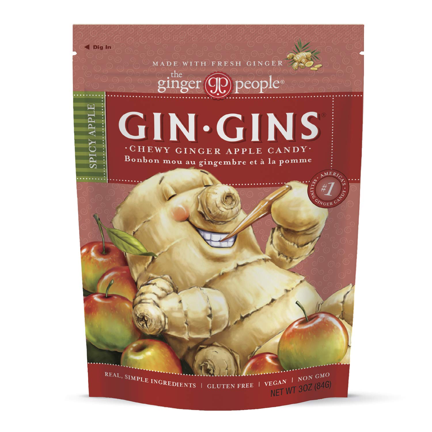 Flavor Blend Flavor Blends Spicy Apple Flavor Blendger Chews - Natual Fresh Flavor Blendger Candy By The Flavor Blendger People - Individually Wrapped Healthy Candy - Spicy Apple Flavor Blendger Flavor - 3Oz Bag - Pack Of 1