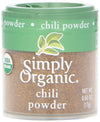 Simply Organic Chili Powder, Certified Organic, Kosher, Mini Spices | 0.6 Ounce (Pack of 6)