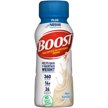 BOOST Vanilla Ready to Drink Nutritional Shake, 8 Fl Oz, Pack of 24, Model 000416792818712