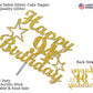 94 Birthday Cake Topper Gold Glitter, Party Decoration Ideas, Premium Quality, Sturdy Doubled Sided Glitter, Acrylic Stick. Made