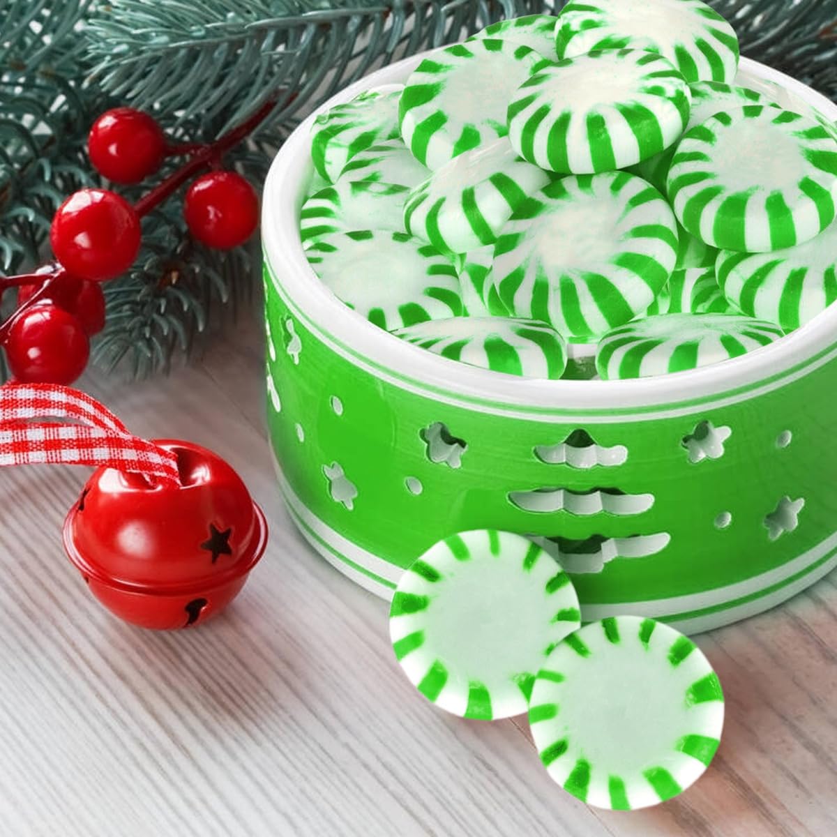 Starlight Spearmint Individually Wrapped, Starlight Mints Bulk Individually Wrapped Spearmint Candy for Office, Hard Candy Starl