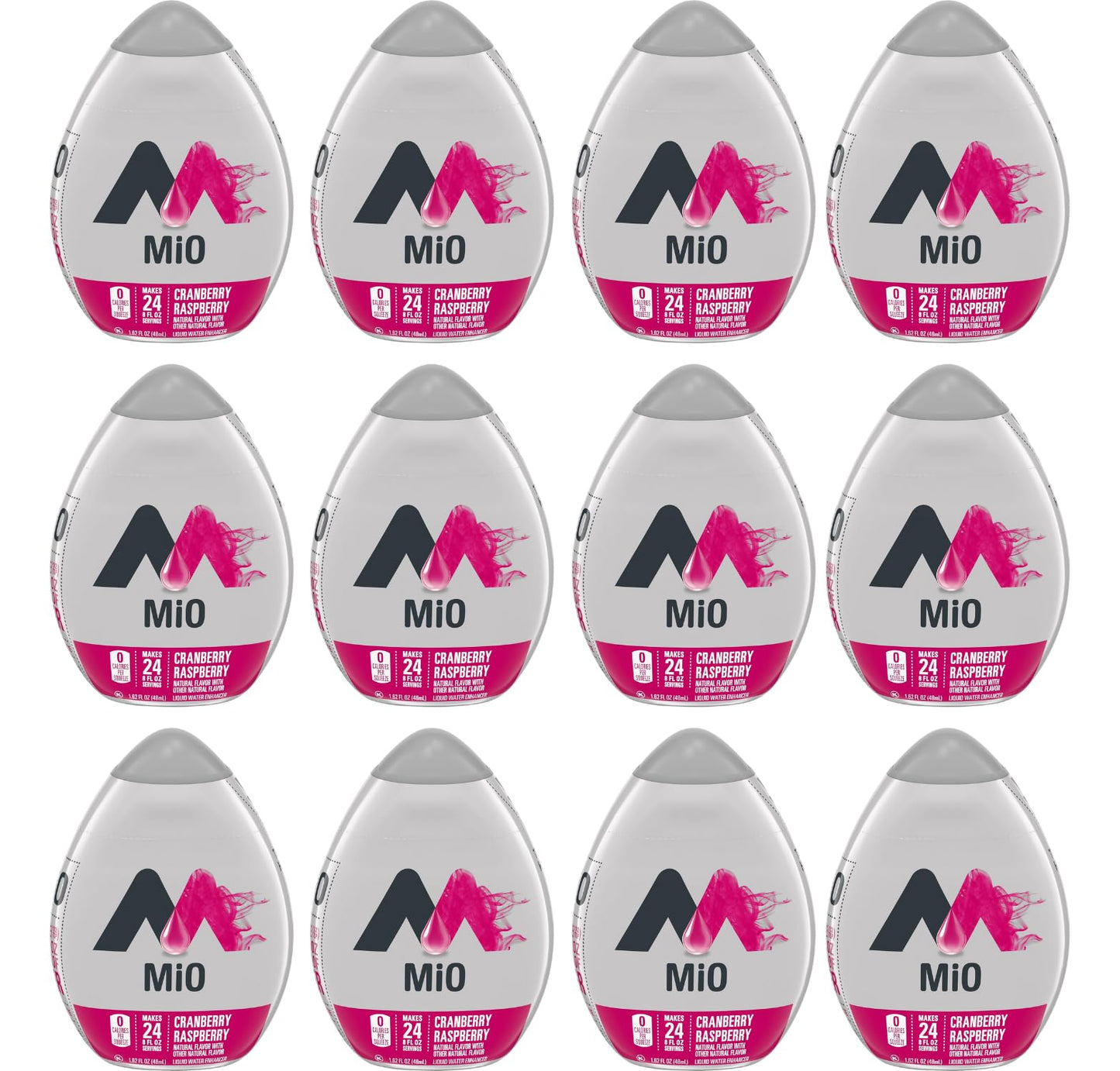 MiO Sugar-Free Cranberry Raspberry Naturally Flavored Liquid Water Enhancer 12 Count 1.62 fl oz
