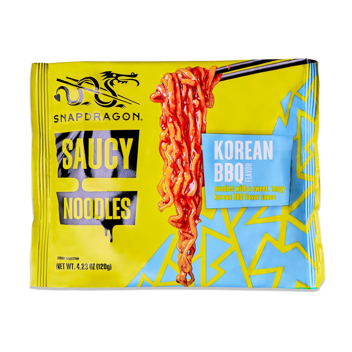 Snapdragon Korean Bbq Saucy Noodles, 4-Pack, Authentic Instant Noodles With Tangy, Sweet, & Savory Asian Bbq Sauce.