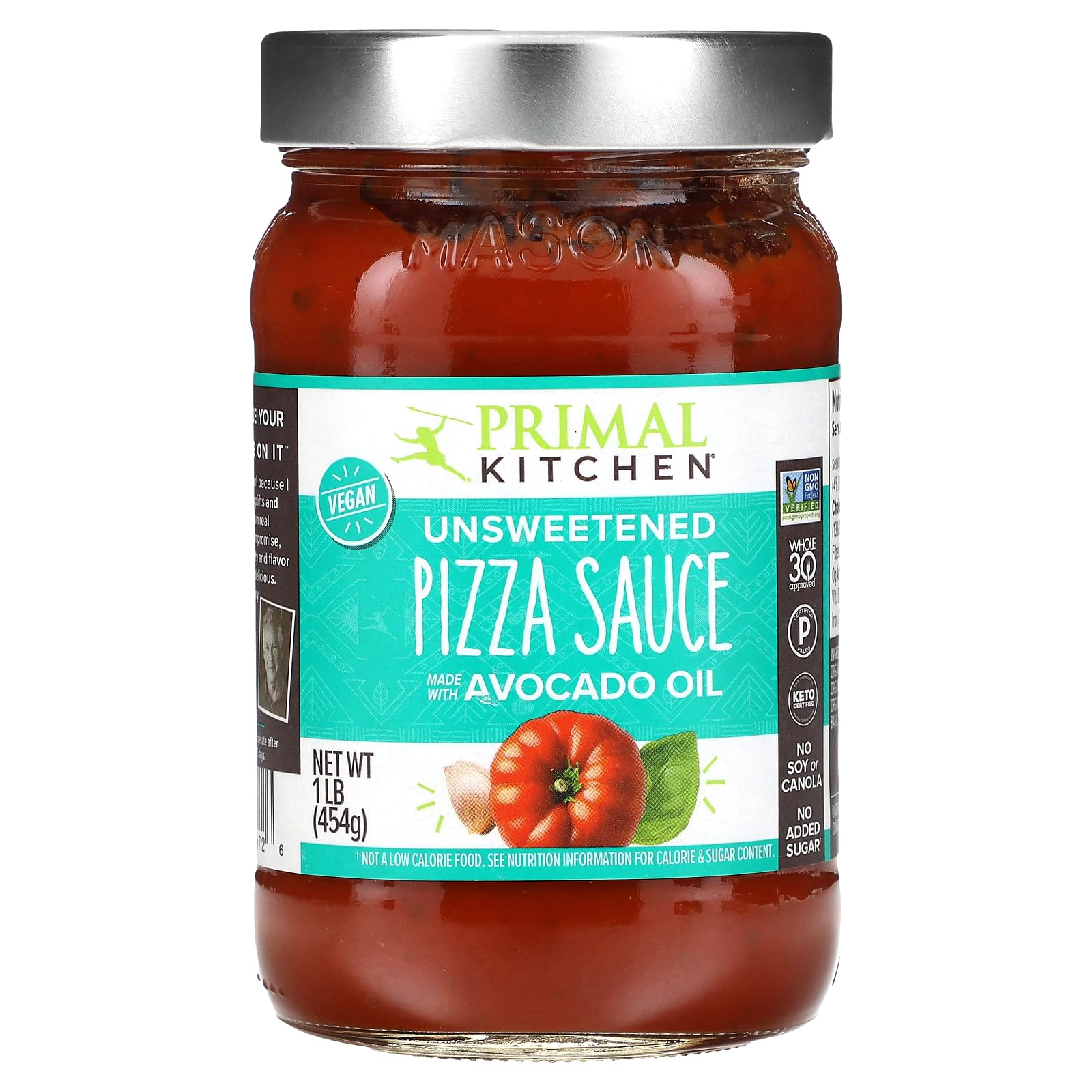 Primal Kitchen Pizza Sauce, Unsweetened, 1 lb (454 g)