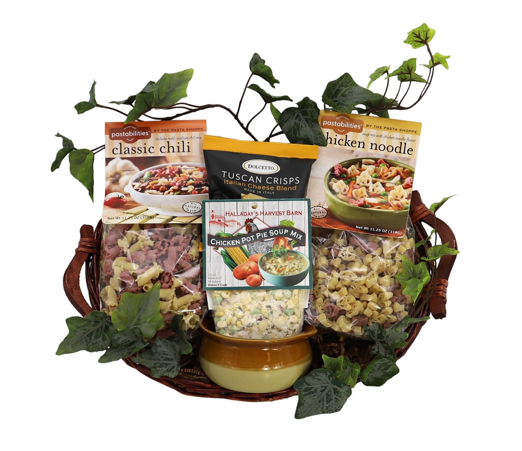 Gift Basket Village Soup Gift Basket – Warm & Cozy Care Package With Soup Includes Pre-Packaged Assorted Soup Mixes, Bowls, & Cracker, Ideal Soup Gift Baskets For Adults, Women, & Get Well Soon Gift