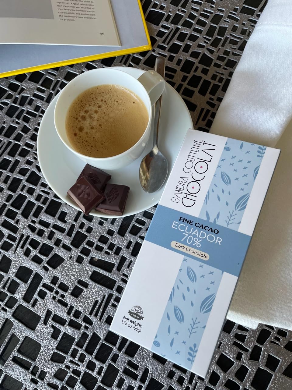 Sandra Couttenye Chocolat Fine Cacao Chocolate, Pack of 4, 1.76 oz Each, Mix Chocolate