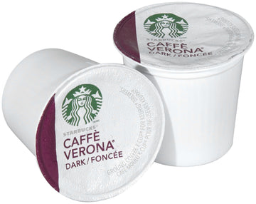 Starbucks Coffee, Caffe Verona Dark K Cup Portion Pack for Keurig malt-inspired, 24 Count