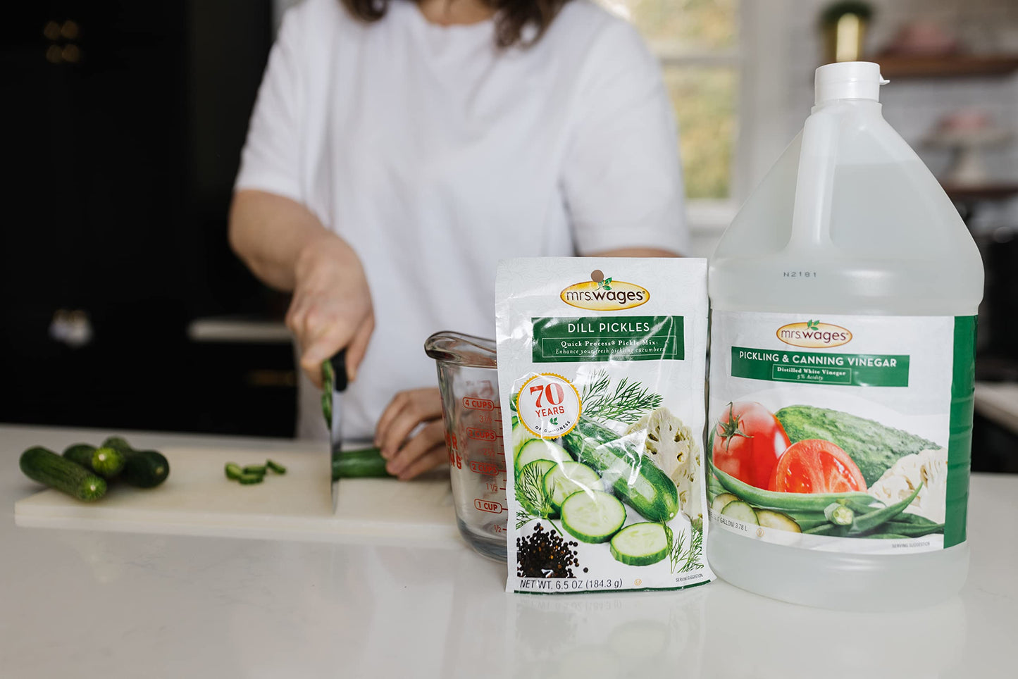 Mrs. Wages Quick Process Dill Pickle Mix For Fresh Pickling Cucumbers, 6.5 Oz (Pack Of 6)