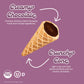 Muddy Bites Waffle Cone Snacks Chocolate Filled Bite Sized Cones (Dark Chocolate, 5 Bags)